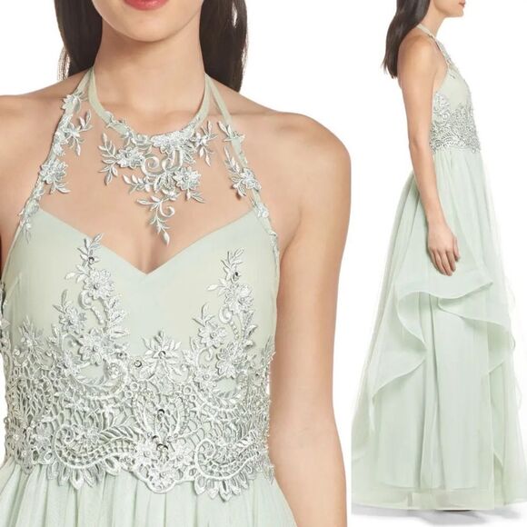 Embroidered Halter Gown
SEQUIN HEARTS - Picture 2 of 3